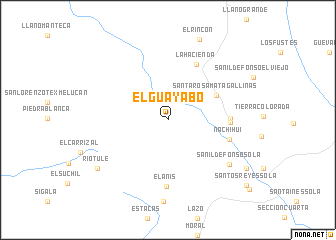 map of El Guayabo