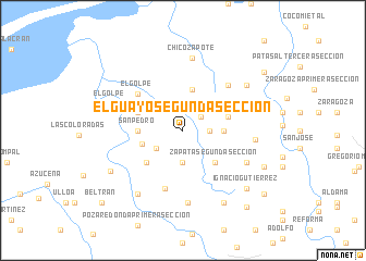 map of El Guayo Segunda Sección