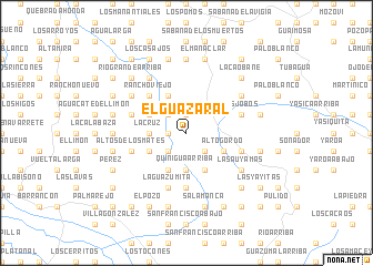 map of El Guazaral