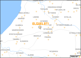 map of El Guelati