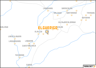 map of El Guerigo