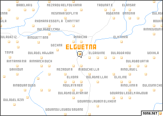 map of El Guetna