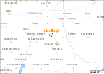 map of El Guèza