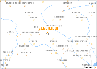 map of El Guiligui