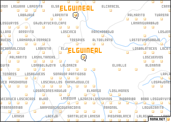map of El Guineal