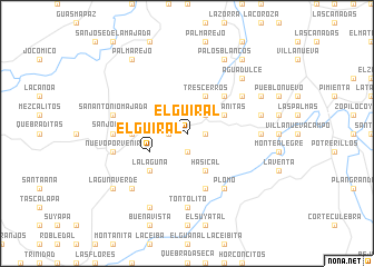 map of El Güiral