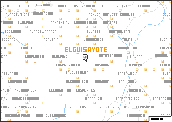 map of El Guisayote