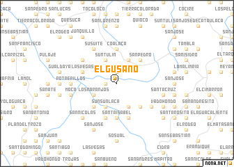 map of El Gusano