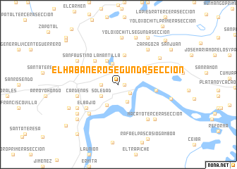 map of El Habanero Segunda Sección