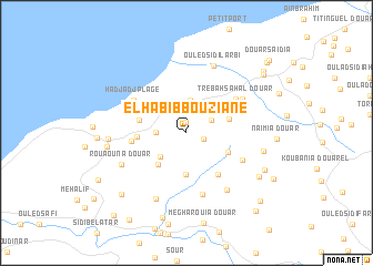 map of El Habib Bou Ziane