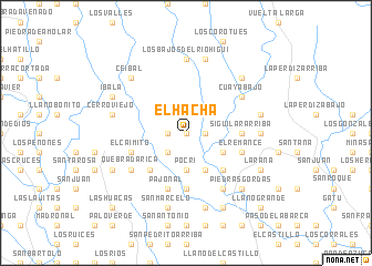 map of El Hacha