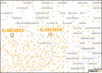 map of El Hachero