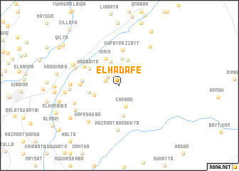 map of El Hadafé