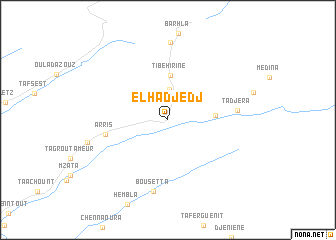 map of El Hadjedj