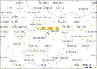 map of El Hajarine