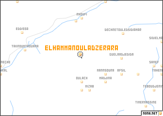 map of El Hamman Oulad Zerara