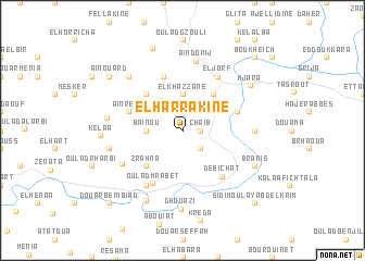 map of El Harrakine