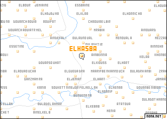 map of El Hasba