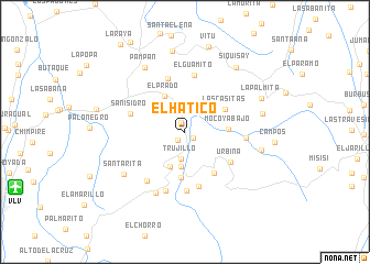 map of El Hatico