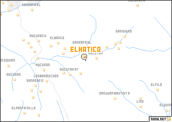 map of El Hatico