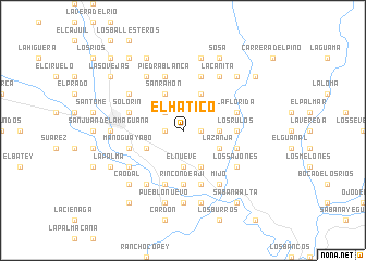 map of El Hatico