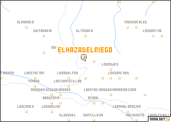 map of El Haza del Riego