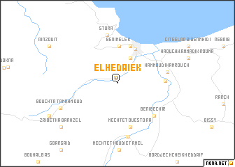 map of El Hedaïek