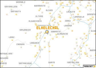 map of El Helechal