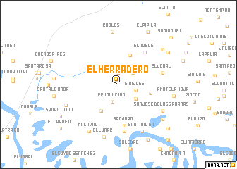 map of El Herradero