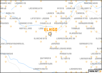 map of El Higo