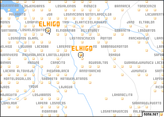 map of El Higo