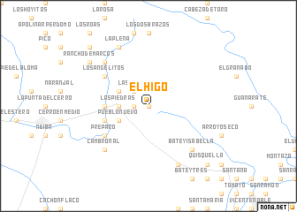 map of El Higo