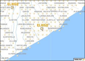 map of El Higo