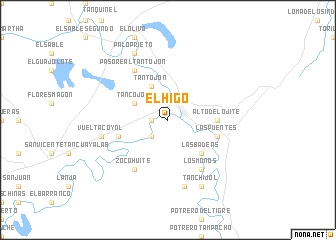 map of El Higo