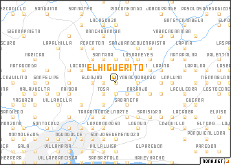 map of El Higüerito