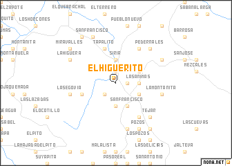 map of El Higuerito