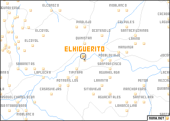 map of El Higuerito