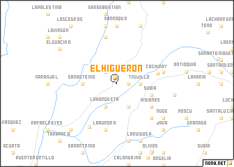 map of El Higuerón