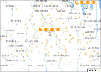 map of El Higuerón