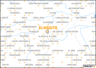 map of El Higuito