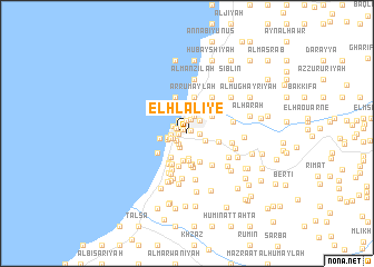 map of El Hlâlîyé