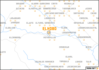 map of El Hobo