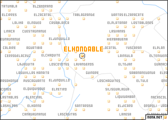 map of El Hondable