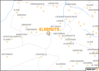 map of El Hondito