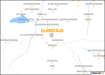 map of El Horcajo