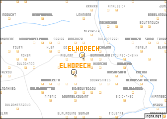 map of El Horech