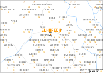 map of El Horech