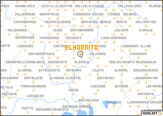 map of El Hornito