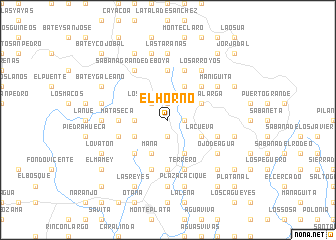 map of El Horno