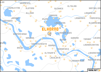 map of El Horno